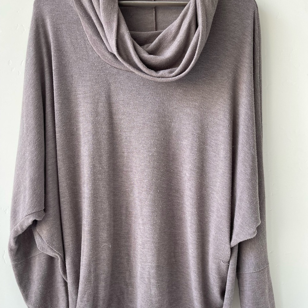 Enti Relaxed Fit Cowl-neck Blouse Size XL